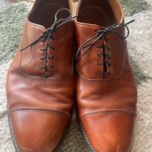 Allen Edmonds “Park Avenue” Brown Leather Cap-Toe Oxford Dress Shoes